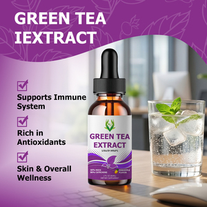 Factory Wholesale Green Tea Extract Liquid Drops Natural Antioxidants Promotes Immune Defense System Skin Overall Wellness - Product Image 4
