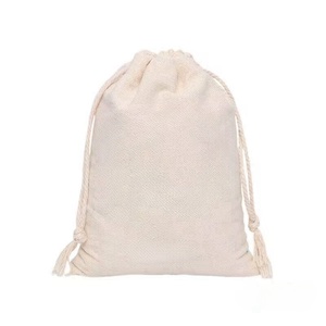 Hotsale thời trang tùy chỉnh tái sử dụng Muslin bụi thăng hoa Pouch túi màu đen lớn dây kéo túi với logo bông dây kéo túi - Product Image 5