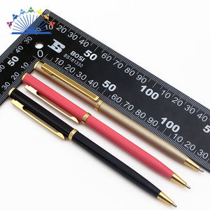 Stylo à bille fin en acier inoxydable - Product Image 4