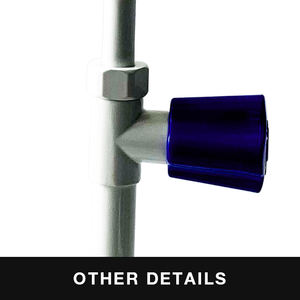 Laboratorio de China y uso médico Manguera de drenaje de doble cabezal Montaje en cubierta grifo trigeminy botella de lavado de ojos Boquilla DE MESA triplete - Product Image 4