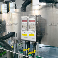 Capsuleuse pneumatique automatique haute vitesse à 2 têtes pour boissons et produits chimiques |   Solution de capsulage de précision contrôlée par PLC