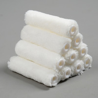 Rouleau de peinture pour doigt, 2 pouces, tête à 4 poils, cadre en caoutchouc uréthane, outil de peinture industriel et DIY, matériau polyester