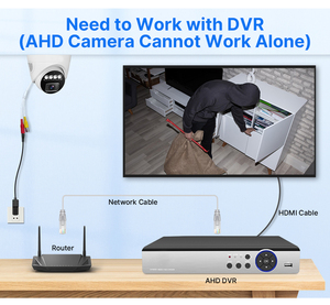 Caméra dôme 4K HD 2MP 5MP 8MP 360° °   Sécurité intelligente analogique AHD avec détection de mouvement et de visage, vue <span class=keywords><strong>panoramique</strong></span> - Product Image 3