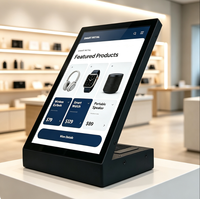 Écran de menu numérique 13,3 pouces en forme de L pour terminal de point de vente au détail, kiosque de paiement en libre-service NFC