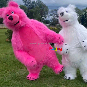 Costume da sposa <span class=keywords><strong>orso</strong></span> mascotte gonfiabile Masha <span class=keywords><strong>orso</strong></span> mascotte Costume per adulti peluche Anime Cosplay - Product Image 4