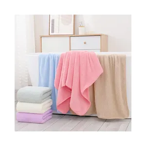 出售环保超细纤维素色浴巾定制可爱浴巾300 gsm浴巾70x140cm厘米