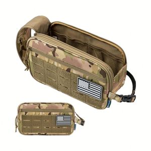 Trousse de Toilette Tactique pour Homme, Sac de Voyage Hygiénique, Trousse de Rasage Molle, Pochette d'Accessoires Résistante à l'Eau pour la Salle de Sport - Product Image 1