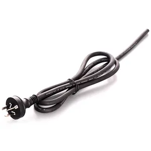 成肯0.75毫米SAA认证澳大利亚3针插头至90度直角IEC 320 C13交流电源线电缆