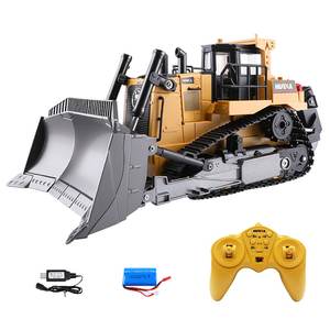 Nouveauté <span class=keywords><strong>HUINA</strong></span> <span class=keywords><strong>1569</strong></span> 1/16 <span class=keywords><strong>Bulldozer</strong></span> RC avec carrosserie en alliage, camion télécommandé 8CH, machine d'ingénierie, cadeaux, vente chaude - Product Image 1