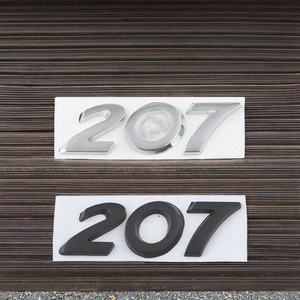 Lettres 3D pour coffre arrière de voiture, autocollant de badge automobile pour Peugeot (style Fan Club en métal argenté et noir), garantie 1 an, réutilisable - Product Image 3