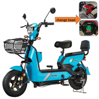 Sepeda motor elektrik 500W 16 inci, sepeda listrik skuter listrik sepeda kota untuk dewasa