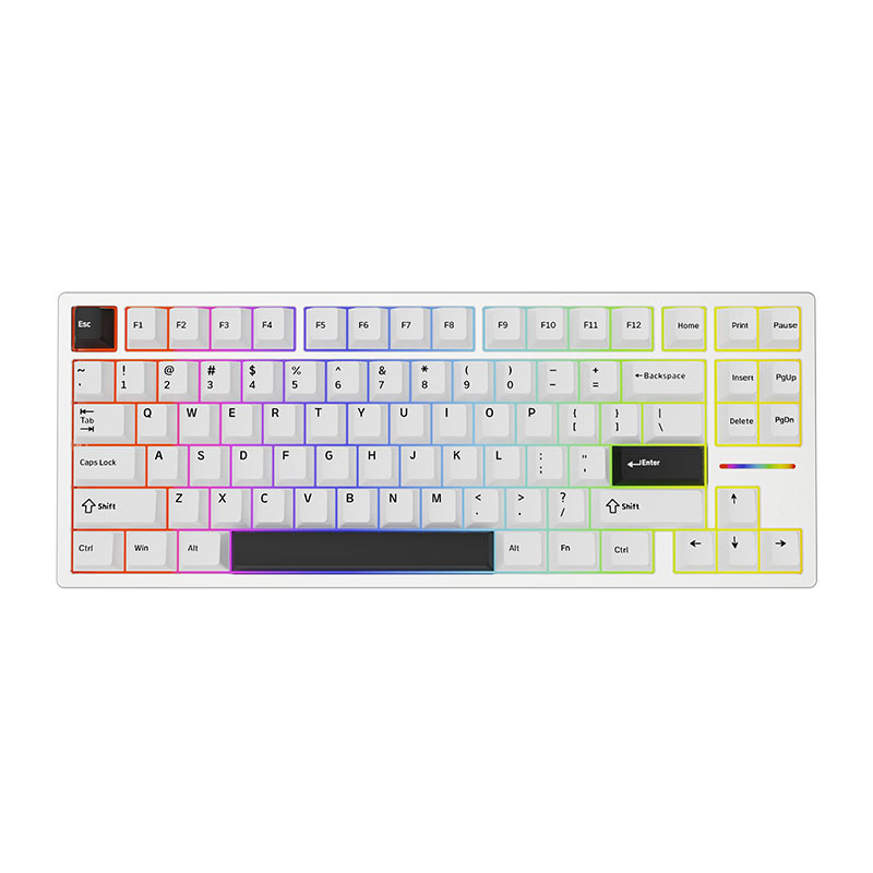 Sunny 80HE 8K Neon LED Lightbar Keyboard - 84 Keys, Magnetic
