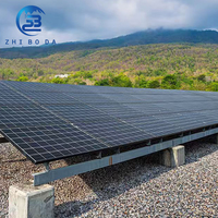 Système de montage au sol durable pour piliers en ciment solaire, structure de support sécurisée pour panneaux photovoltaïques sur mesure