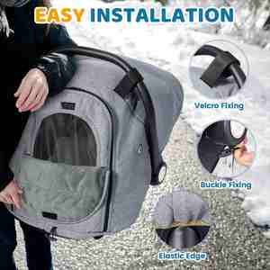 Housse de siège auto imperméable pour poussette, sac de couchage pour siège auto coupe-vent, accessoires de poussette - Product Image 3