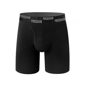 Venta al por mayor de ropa interior para hombre, calzoncillos bóxer de pierna larga con bolsa para volar, logotipo de Jacquard, calzoncillos y calzoncillos transpirables para hombre - Product Image 2