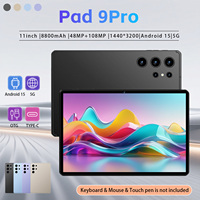 Tablet Pad 9 Pro 11 Inci 16GB1TB 108MP 8000mAh 5G Dual SIM+TF Casing Pelindung Keyboard Mouse Bisnis Kantor Profesional Global