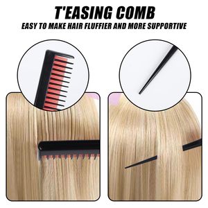 Juego de Peines para Mujer al por Mayor, Peines para Peinar, Peines de Cola de Rata, Juego de Cepillos para el Cabello para Niñas, Cepillo para Bordes, Desenredante para el Cabello - Product Image 4