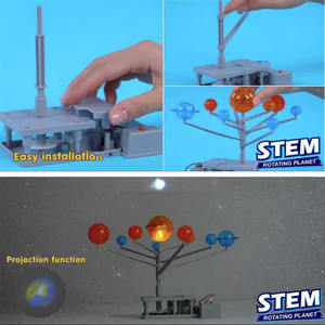 Puissance de vapeur éducative huit planètes expérience scientifique astronomique Projection rotative jouets de bricolage faits à la main - Product Image 5