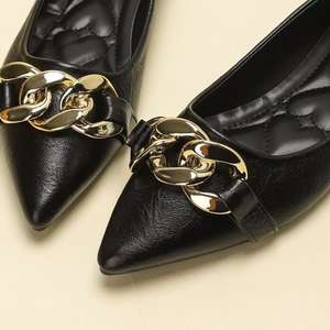 Scarpe da lavoro eleganti da donna alla moda tacchi sottili Slip-On da donna a punta francese Super tacchi alti - Product Image 3