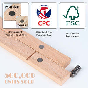 Colgador de Pósteres Magnético Resistente, Marco de Madera de Teca, Soporte de Pared de Madera Maciza para Impresiones, Obras de Arte y Lienzos - Product Image 4