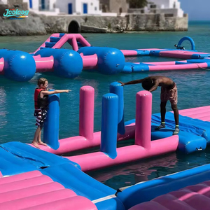 Tùy chỉnh loa hình dạng nổi Inflatable nước công viên giải trí đảo trở ngại khóa học - Product Image 2