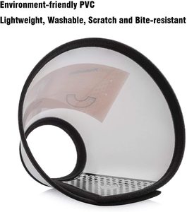 New Trend Solid Plastic Elizabethan Collar für PetDog <span class=keywords><strong>Recovery</strong></span> Anti-Bite Cone mit Band Dekoration für Katzen Hunde halsband - Product Image 6