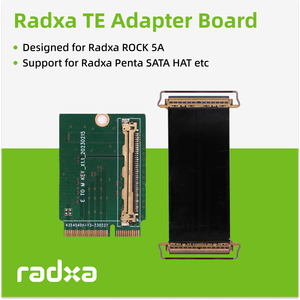 Carte adaptateur d'extension M.2 compatible avec l'ordinateur monocarte Penta SATA HAT Radxa - Product Image 3