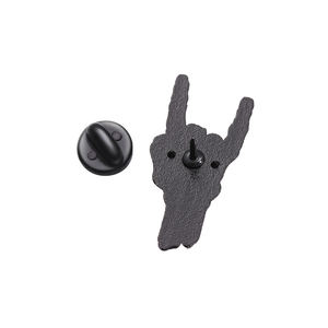 Punk tengkorak jari Enamel Pin kerangka tangan Vintage bros kerah ransel lencana Gothic perhiasan Natal Halloween hadiah - Product Image 5