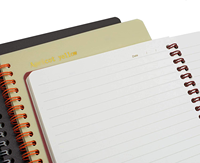 Bloc-notes spirale A5 imperméable avec couverture rigide en PP, 8,3 x 5,9 pouces, idéal pour la planification quotidienne et la prise de notes