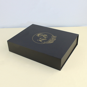 Custom Logo Factory Wholesale Luxury Black Paper Rigid Cardboard Packaging Magnetic Closure <b>Gift</b> <b>Box</b> - Product Image 4