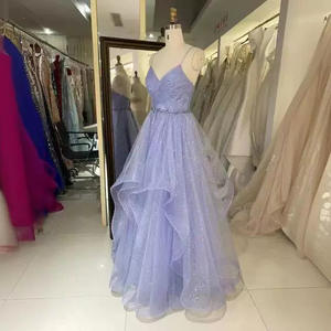 Vestido de fiesta Vestido de parte de cumpleaños Mangas cortas Shinny Lace up Back - Product Image 2