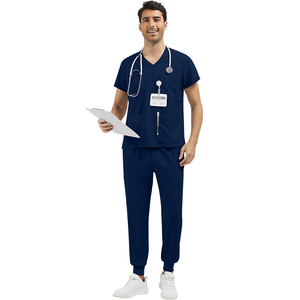Pantalons de travail médicaux unisexes en élasthanne à séchage rapide avec logo personnalisé, ensembles de pantalons de travail pour les infirmières de l'hôpital - Product Image 6