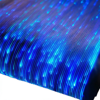 Nappe de table en fibre optique LED RGB lumineuse avec télécommande, légère, pour robes, fêtes, festivals, Noël