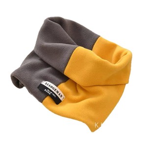 Color Block Warm Scarf For Women Unisex Neck Warmer Face Cover Windproof Winter 2025 Splicing Design Plain Weave - Product Image 5