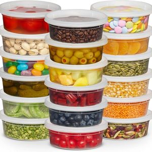 Bols et gobelets jetables en plastique PP de 16 oz et 32 oz pour la préparation de repas de fête et les contenants de charcuterie - Product Image 5