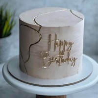 Neue Design ins Stil Acryl Side Cake Topper für alles Gute zum Geburtstag Kuchen Dekoration