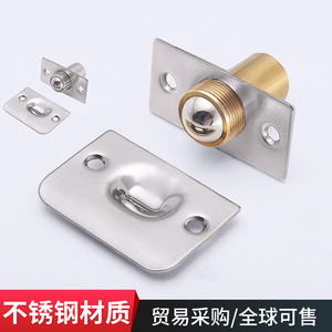Stainless Steel Door Catch Spring Hidden Installation Durable For Hotel KTV Door <b>Stopper</b> - Product Image 3