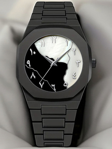 Reloj Deportivo de Lujo para Hombre, Estilo Coreano, Esfera de Cristal, Correa de Plástico Teñida de Color, Movimiento de Cuarzo, Resistente al Agua, con Números Árabes - Product Image 2