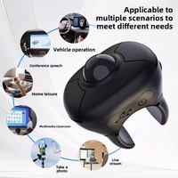 Mouse Trackball Cincin Jari Nirkabel Bluetooth 2.4G untuk Video Pendek/Pidato PPT/Layar Tampilan Dalam Kendaraan
