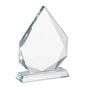 รางวัลถ้วยแก้วคริสตัลหยกใสแบบสั่งทำพิเศษ รูปทรงยอดเขาเหลี่ยมเพชรพลอย สำหรับสลักรางวัล - Product Image 3