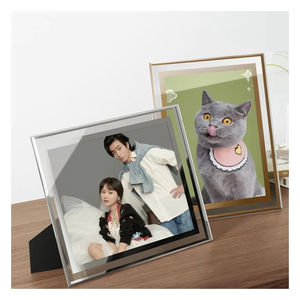 Wholesale Factory Modern Table Photo <b>Frame</b> A4 Creative Transparent Crystal Glass Photo Picture <b>Frame</b> - Product Image 1