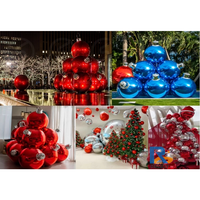 Boule miroir géante d'extérieur en PVC, ballon publicitaire gonflable pour décorations de fête, grosse boule miroir en PVC