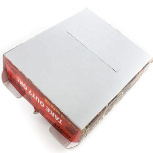 Caja de embalaje plegable caja de papel para comida rápida Pizza de <span class=keywords><strong>pollo</strong></span> frito - Product Image 3