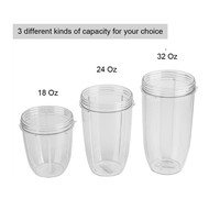 Tasses de remplacement 24oz Blender Cup Pièces de rechange pour le mélangeur NutriBullets 600w et 900w