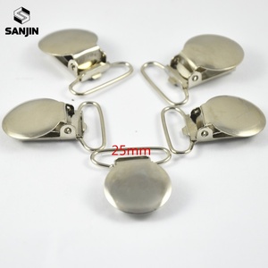 Attaches-sucettes métalliques avec anneaux en plastique ovales, ronds et rectangulaires de 15 mm, 20 mm, 25 mm, 30 mm, 35 mm - Product Image 4