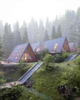 Villa modulaire préfabriquée de luxe - Cabane de villégiature - Maison à ossature bois |   Conception personnalisée Australie / Canada