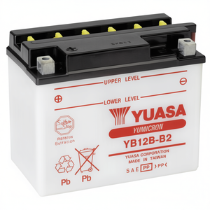 แบตเตอรี่มอเตอร์ไซค์ทดแทนยูอาสะ รุ่น YB12B B2 12V 12Ah ใหม่ - Product Image 3