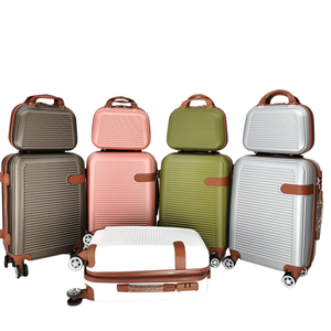 Ensemble de valises de voyage, durable et léger, en ABS et PC, ensemble de 6 pièces, style minimaliste, sac à bagages - Product Image 1