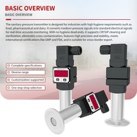 Transducteur de pression numérique Weistoll haute précision en acier inoxydable à silicium diffusé pour la mesure de liquides/air, indice de protection IP65