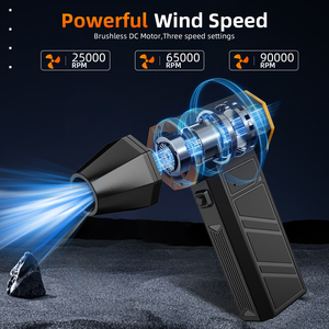 Tragbarer Mini-Turbolüfter mit 4000mAh Akku, Professioneller Druckluft-Staubentferner, 100.000 U/min Bürstenloser Motor, 140g - Product Image 2